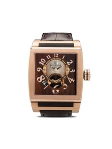 De Grisogono montre Dual Time 33 mm - Marron