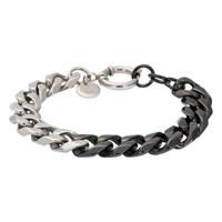 iXXXi Armband Schakels Brussels Zwart/Zilver