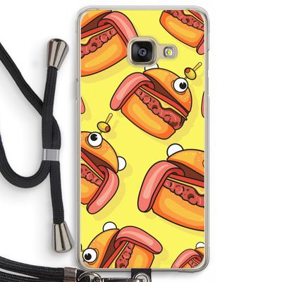 Hamburger: Samsung Galaxy A3 (2016) Transparant Hoesje met koord