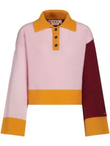 Marni pull en cachemire à design colour block - Rose