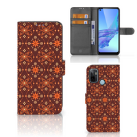 OPPO A53 | OPPO A53s Telefoon Hoesje Batik Brown