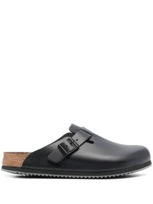 Birkenstock chaussons Boston à boucles - Noir