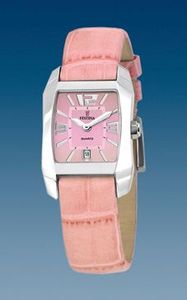 Horlogeband Festina F16137-7 Leder Roze 16mm