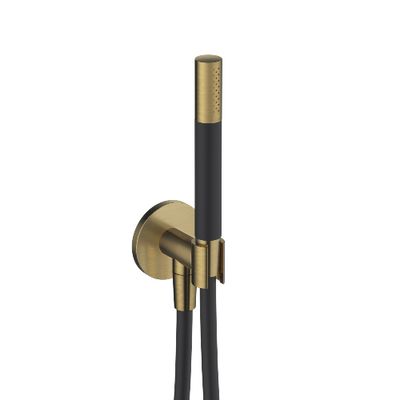 Hotbath Cobber Staaf Handdouche met douche aansluiting en opsteek Geborsteld Messing PVD M440 Hotbath Cobber Staaf Handdouche met douche aansluiting en opsteek Geborsteld Messing PVD M440