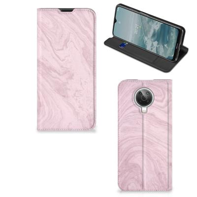 Nokia G10 | G20 | Standcase | Marble Pink - Origineel Cadeau Vriendin