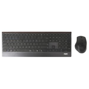 Rapoo 9500M Multi-mode Wireless Ultra-slim Combo Set Zwart
