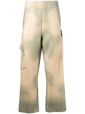 A-COLD-WALL* pantalon dégradé à taille haute - Jaune