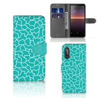 Sony Xperia 10 II Hoesje Cracks Blue Sony Xperia 10 II Hoesje Cracks Blue
