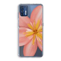 Pink Ellila Flower: Motorola Moto G9 Plus Transparant Hoesje