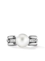 David Yurman bague DY Madison en argent sterling sertie de diamant et de perle