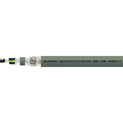 HELU 22575-500 Geleiderkettingkabel M-FLEX 512-C 7 G 0.5 mm² Grijs 500 m