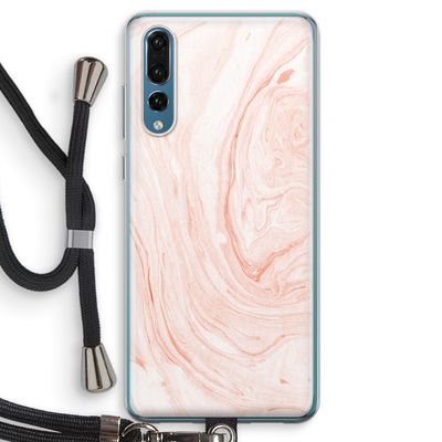 Peach bath: Huawei P20 Pro Transparant Hoesje met koord