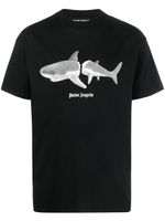 Palm Angels t-shirt Shark en coton biologique - Noir