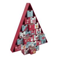 Adventkalender 32,5 X 5 X 39 CM Karton Kerstmis Kerstboom Adventkalender 32,5 X 5 X 39 CM Karton Kerstmis Kerstboom