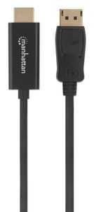 Manhattan 152679 DisplayPort-kabel DisplayPort / HDMI Adapterkabel DisplayPort-stekker, HDMI-A-stekker 1.80 m Zwart