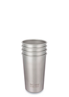 Klean Kanteen Steel Pint 473Ml/16Oz 4 Pack Drinkbeker Brushed Stainless 473 ml Klean Kanteen Steel Pint 473Ml/16Oz 4 Pack Drinkbeker Brushed Stainless 473 ml