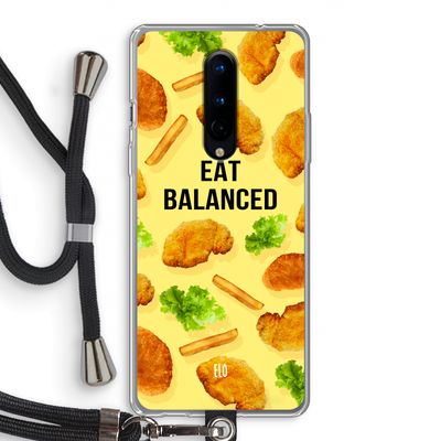 Eat Balanced: OnePlus 8 Transparant Hoesje met koord