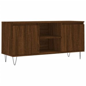 vidaXL Tv-meubel 104x35x50 cm bewerkt hout bruin eikenkleur