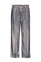 Like Flo Meisjes broek metallic plisse - Oil