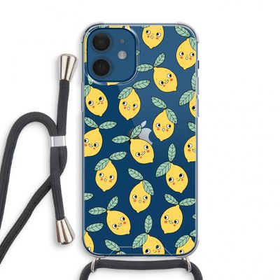 Citroenen: iPhone 12 mini Transparant Hoesje met koord