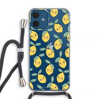 Citroenen: iPhone 12 mini Transparant Hoesje met koord