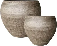 Terraliet bloempot 36x32cm bruin