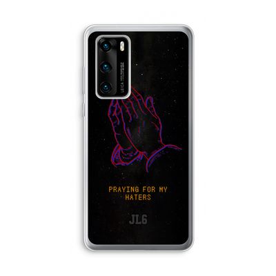 Praying For My Haters: Huawei P40 Transparant Hoesje