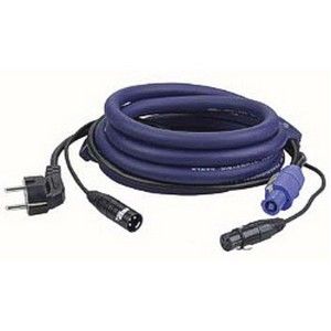 DAP Licht Power/Signaal kabel, Schuko male - Powercon male & XLR male - XLR female, 20 meter