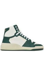 Saint Laurent baskets montantes à lacets - Vert