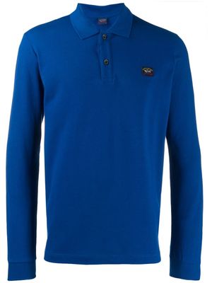 Paul & Shark polo à logo brodé - Bleu