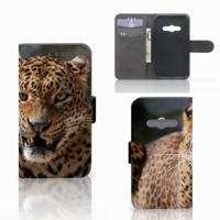 Samsung Galaxy Xcover 3 | Xcover 3 VE | Telefoonhoesje | Met pasjeshouder | Luipaard