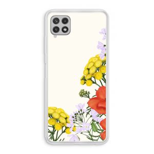 Wilde bloemen: Samsung Galaxy A22 4G Transparant Hoesje