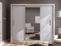 Kast IDOLE 3 schuifdeuren mat wit - thumbnail