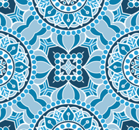 Badkamer behang mandala stijl
