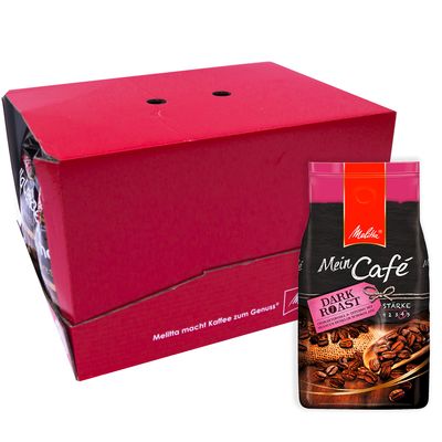 Melitta Mein Café Dark Roast koffiebonen 8 x 1 kilo Melitta Mein Café Dark Roast koffiebonen 8 x 1 kilo