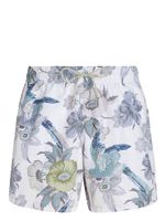 ETRO short de bain à fleurs - Blanc