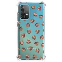 Doorzichtige Silicone Hoesje voor Samsung Galaxy A52 4G/5G Poep Emojis