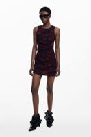 Gerimpelde pichi-jurk - RED - L