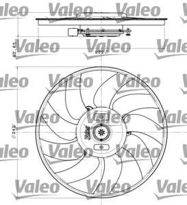 Koelventilatorwiel VALEO, u.a. für Audi