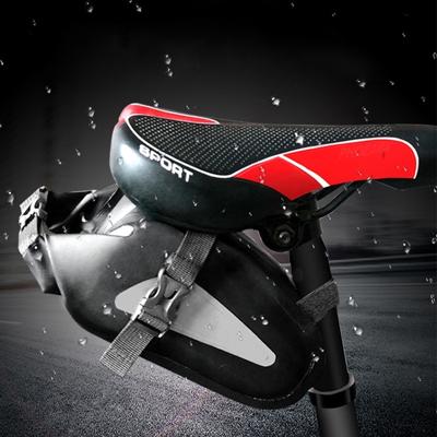 Outdoor waterdichte multi-functionele PVC tas tool tas voor fiets (zwart)
