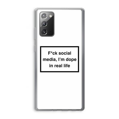 I'm dope: Samsung Galaxy Note 20 / Note 20 5G Transparant Hoesje