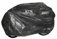 M-Wave Fietsgarage XXL Beschermende PEVA fietsgarage voor alle standaard fietsen, scooters 230x135x65 cm Tarpaulin materiaal Zwart