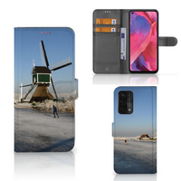 OPPO A54 5G | A74 5G | A93 5G Flip Cover Schaatsers