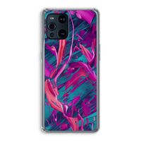 Pink Clouds: Oppo Find X3 Transparant Hoesje