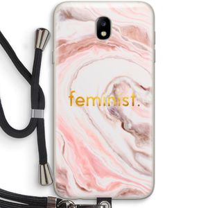 Feminist: Samsung Galaxy J7 (2017) Transparant Hoesje met koord