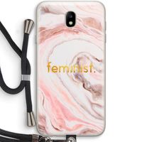 Feminist: Samsung Galaxy J7 (2017) Transparant Hoesje met koord