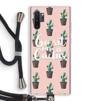 Cactus quote: Samsung Galaxy Note 10 Plus Transparant Hoesje met koord