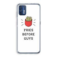 Fries before guys: Motorola Moto G9 Plus Transparant Hoesje