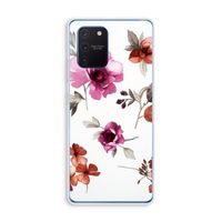 Geschilderde bloemen: Samsung Galaxy Note 10 Lite Transparant Hoesje