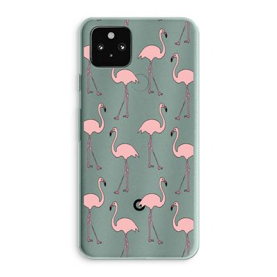 Anything Flamingoes: Google Pixel 5a 5G Transparant Hoesje